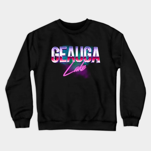 Geauga Lake Vaporwave Crewneck Sweatshirt by carcinojen